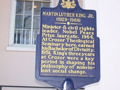 Martin Luther King, Jr. Marker. Click for full size. Martin Luther King, Jr. Marker image. Click for full size.