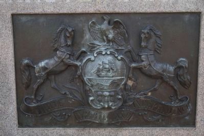 Pennsylvania Seal Plaque on front center of monument. image. Click for full size.