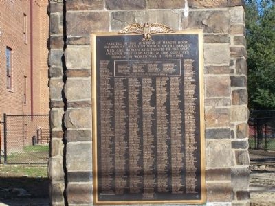 Marcus Hook World War II Veterans Marker. Click for full size. Marcus Hook World War II Veterans Marker image. Click for full size.