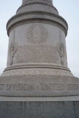 First Division War Memorial - north face image. Click for full size.