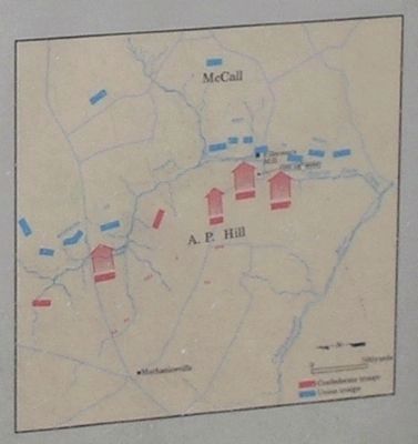 Beaver Dam Creek Battle Map from Marker. Click for full size. Beaver Dam Creek Battle Map from Marker image. Click for full size.