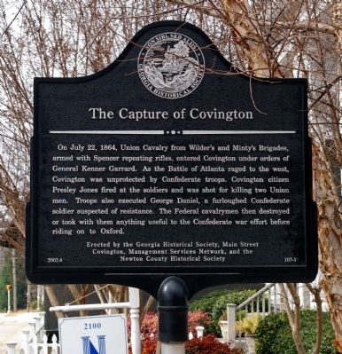 The Capture of Covington Marker image. Click for full size.