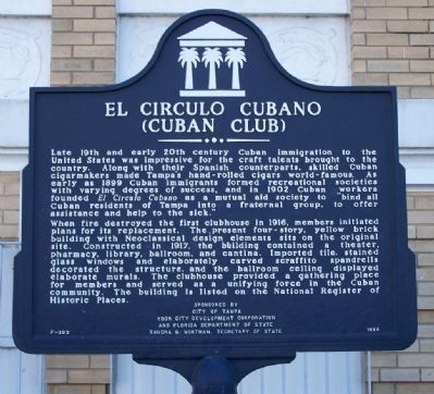 El Circulo Cubano Marker image. Click for full size.
