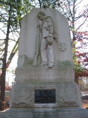 9th Pennsylvania Reserves Monument. Click for full size. 9th Pennsylvania Reserves Monument image. Click for full size.