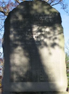 Back of Monument. Click for full size. Back of Monument image. Click for full size.
