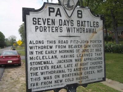 Porter’s Withdrawal Marker image. Click for full size.