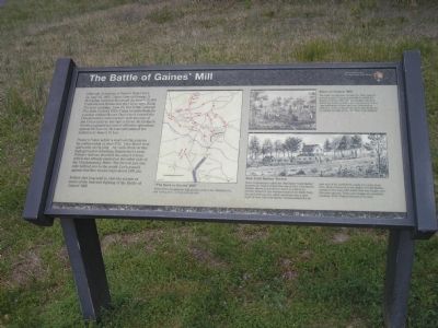 The Battle of Gaines Mill Marker image. Click for full size.