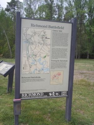 Markers at Gaines’ Mill image. Click for full size.