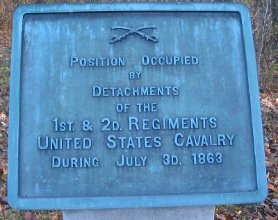 1st & 2nd Regiments United States Cavalry Marker image. Click for full size.