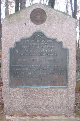 Fifth U.S. Cavalry Tablet image. Click for full size.