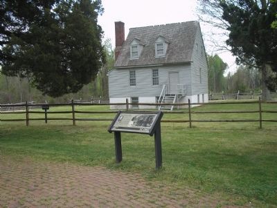 Marker with Watt House image. Click for full size.