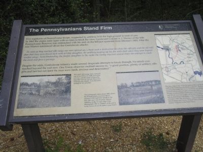 The Pennsylvanians Stand Firm Marker image. Click for full size.