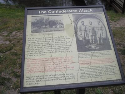 The Confederates Attack Marker image. Click for full size.