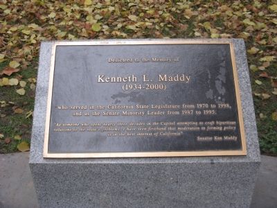 Kenneth L. Maddy Marker. Click for full size. Kenneth L. Maddy Marker image. Click for full size.
