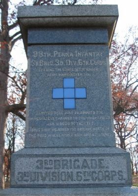 98th Pennsylvania Infantry Monument. Click for full size. 98th Pennsylvania Infantry Monument image. Click for full size.