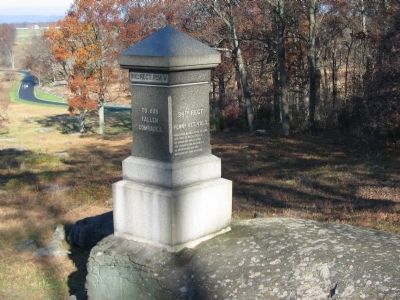 The Monument Stands on a Boulder. Click for full size. The Monument Stands on a Boulder image. Click for full size.