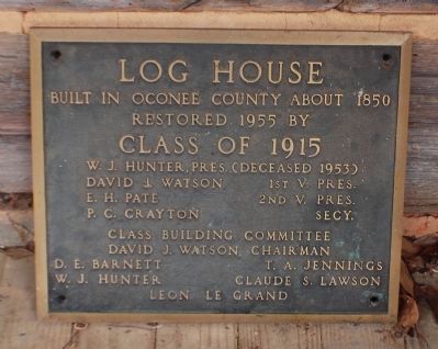 Log House (Hunt Cabin) Marker image. Click for full size.