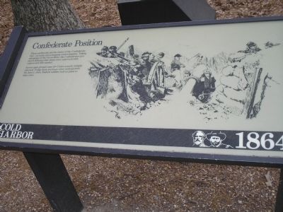 Marker on Cold Harbor Tour Road. Click for full size. Marker on Cold Harbor Tour Road image. Click for full size.
