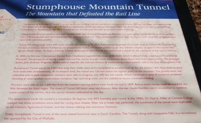 Stumphouse Mountain Tunnel Marker image. Click for full size.