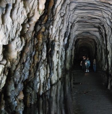 Stumphouse Mountain Tunnel Interior image. Click for full size.
