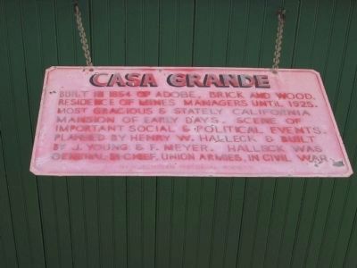 Casa Grande Marker. Click for full size. Casa Grande Marker image. Click for full size.