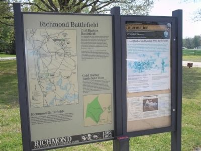 Cold Harbor Battlefield Marker. Click for full size. Cold Harbor Battlefield Marker image. Click for full size.