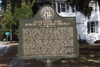 Kilpatrick and Mower at Midway Church Marker image. Click for full size.