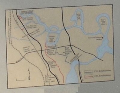 Drewry’s Bluff Battle Map from Marker image. Click for full size.