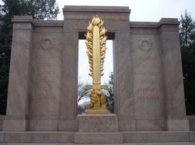 Second Infantry Division Memorial - center section from 1936 image. Click for full size.
