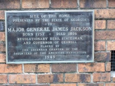 Gen. James Jackson Home Marker image. Click for full size.