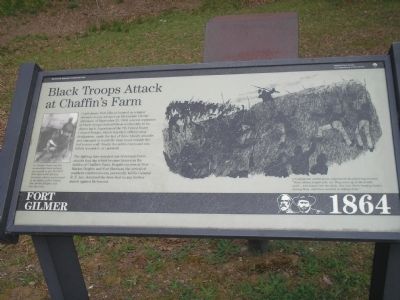 Black Troops Attack at Chaffin’s Farm Marker. Click for full size. Black Troops Attack at Chaffin’s Farm Marker image. Click for full size.