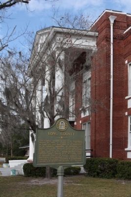 Long County Marker at County Courthouse. Click for full size. Long County Marker at County Courthouse image. Click for full size.