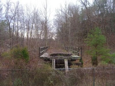 The Hanging Rock Coal Trestle, end view. Click for full size. The Hanging Rock Coal Trestle, end view image. Click for full size.