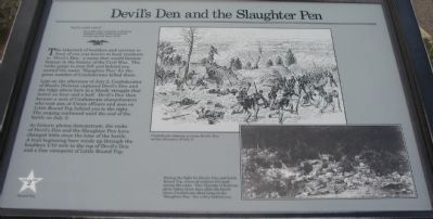 Devil's Den and the Slaughter Pen Marker image. Click for full size.