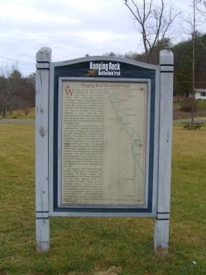 Hanging Rock Battlefield Trail Marker image. Click for full size.