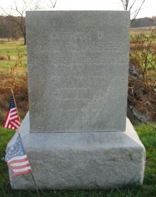 Company D, 2nd U.S. Sharpshooters Monument image. Click for full size.