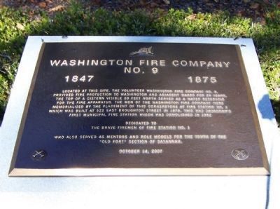 Washington Fire Company Marker image. Click for full size.