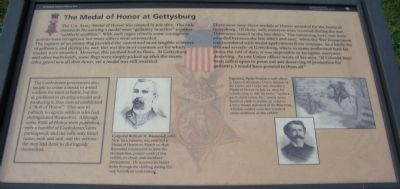 The Medal of Honor at Gettysburg Marker image. Click for full size.