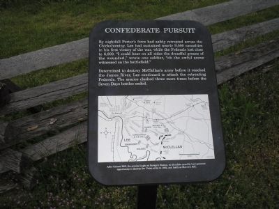 Confederate Pursuit Marker. Click for full size. Confederate Pursuit Marker image. Click for full size.