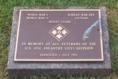 Fourth Infantry (Ivy) Division Marker image. Click for full size.
