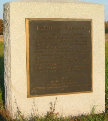 Kershaw's Brigade Marker image. Click for full size.