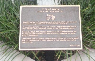 H. Odell Weeks Marker. Click for full size. H. Odell Weeks Marker image. Click for full size.