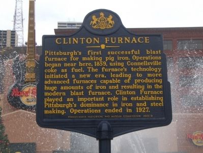 Clinton Furnace Marker. Click for full size. Clinton Furnace Marker image. Click for full size.