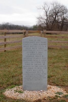 Site Where Lt. John Rodgers Meigs Was Killed Marker image. Click for full size.