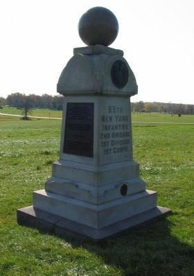 95th New York Infantry Monument. Click for full size. 95th New York Infantry Monument image. Click for full size.