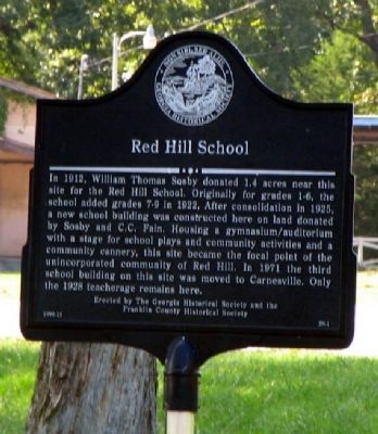 Red Hill School Marker image. Click for full size.