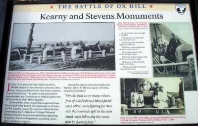 Kearny and Stevens Monuments Marker. Click for full size. Kearny and Stevens Monuments Marker image. Click for full size.