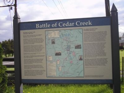 Battle of Cedar Creek Marker image. Click for full size.