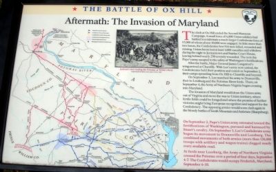 Aftermath: The Invasion of Maryland Marker image. Click for full size.