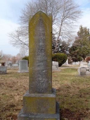 Ballard Gravestone - City of Fairfax Cemetery image. Click for full size.